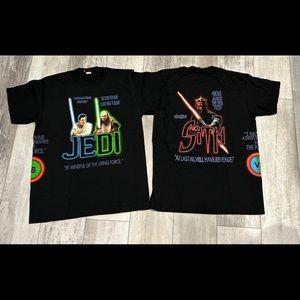Vintage Single stitch Star Wars Sith VS Jedi Deadstock Tshirt
Men Medium